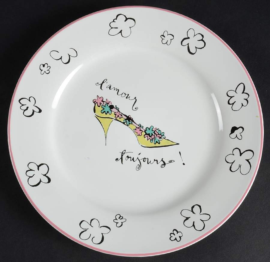 High Heels Shoes Salad Plate by Rosanna-1