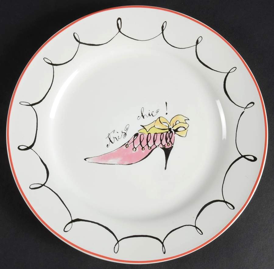 High Heels Shoes Salad Plate by Rosanna-1