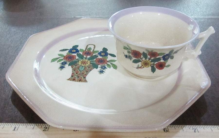 RPO6 Snack Plate & Cup Set by Regal Pottery -1