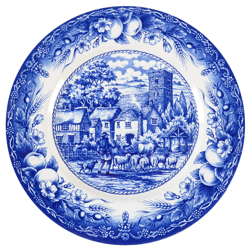 Herdsman, The (Blue) Dinner Plate by Royal Stafford-1