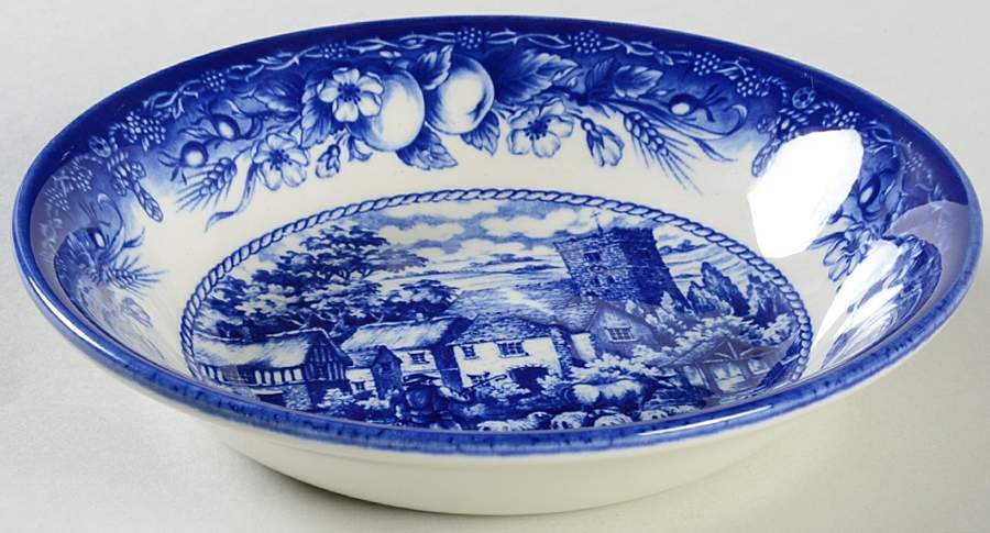 Herdsman, The (Blue) Soup/Cereal Bowl by Royal Stafford-1
