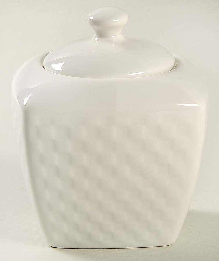 Basketweave Sugar Bowl & Lid by Roscher & Co-1