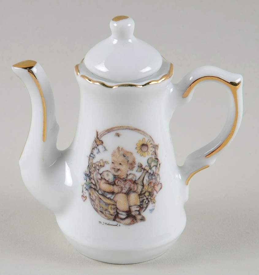 Basket of Gifts Toy Teapot & Lid by Reutter Porzellan-1