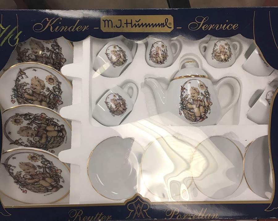 Basket of Gifts 11 Piece Toy Tea Set by Reutter Porzellan-1