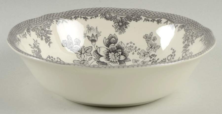 Asiatic Pheasant (Rosalie) Gray Coupe Cereal Bowl by Royal Stafford-1