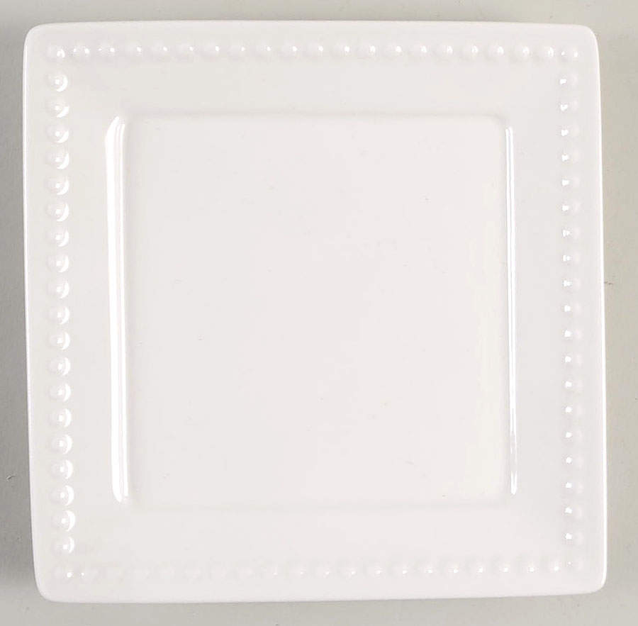 Hobnail (Porcelain) Square Appetizer Plate by Roscher & Co-1