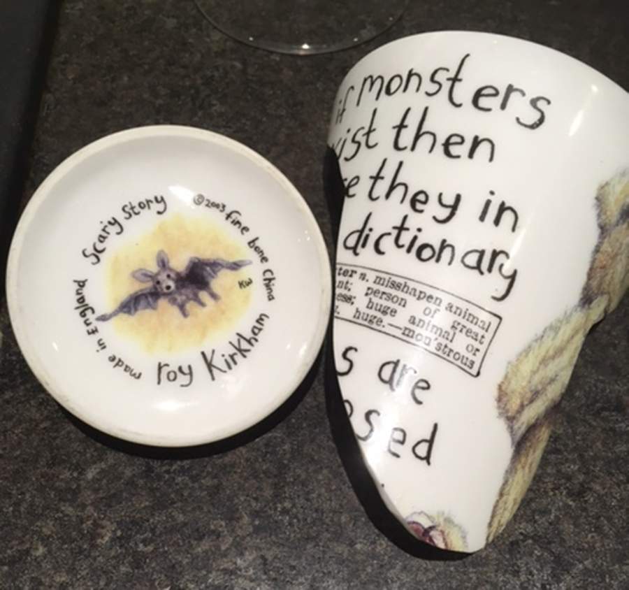Scary Story Latte Mug by Roy Kirkham-1