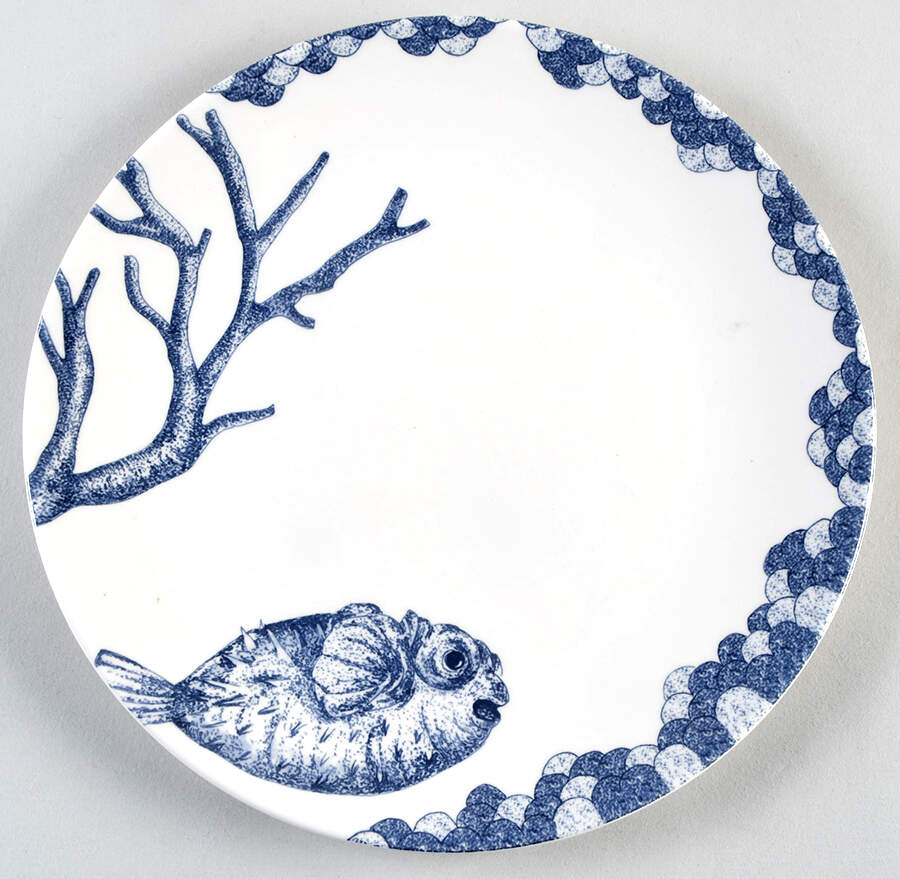 Ocean Blue Salad Plate by Royal Stafford-1