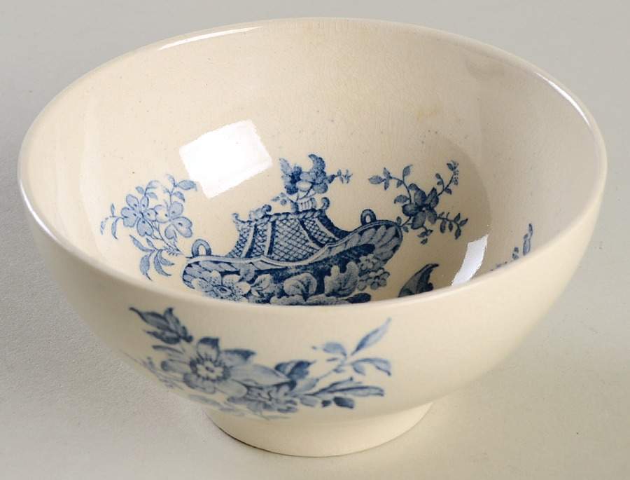 CHARLOTTE-BLUE (SMOOTH) Open Sugar Bowl by Royal Staffordshire-1