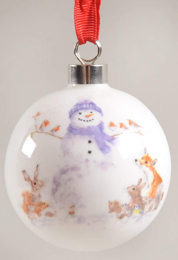 Wrendale Designs Christmas Ornament by Royal Worcester-1