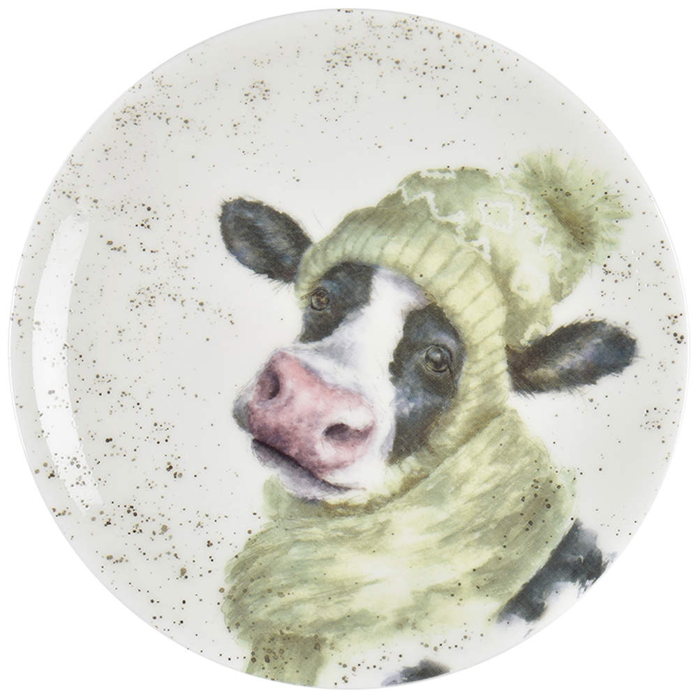 Wrendale Designs Christmas Coupe Bread & Butter Plate by Royal Worcester-1