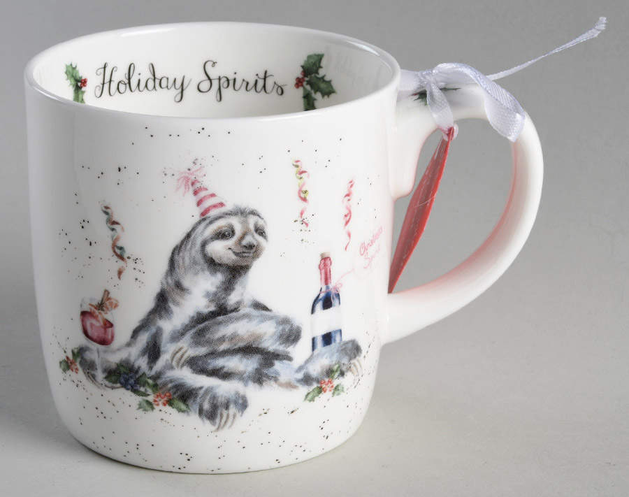 Wrendale Designs Christmas Mug by Royal Worcester-1
