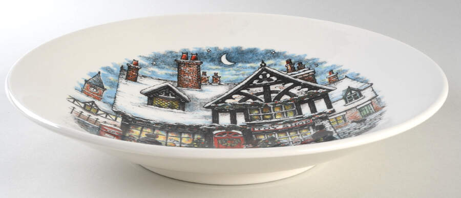 Christmas Toy Shop 13" Pasta Serving Bowl by Royal Stafford-1