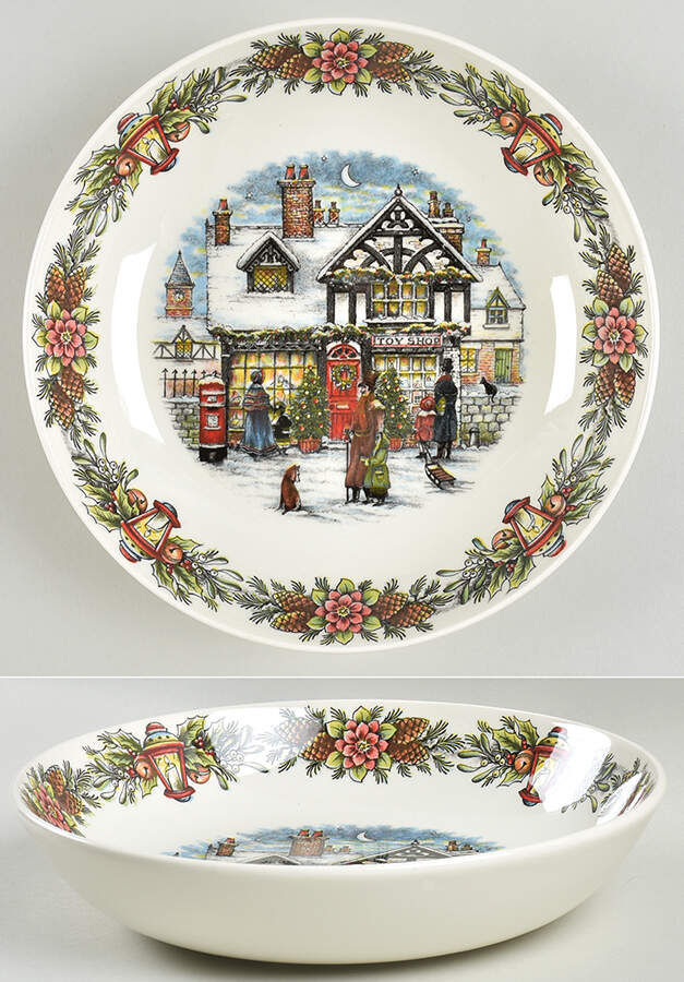 Christmas Toy Shop 9" Individual Pasta Bowl by Royal Stafford-1