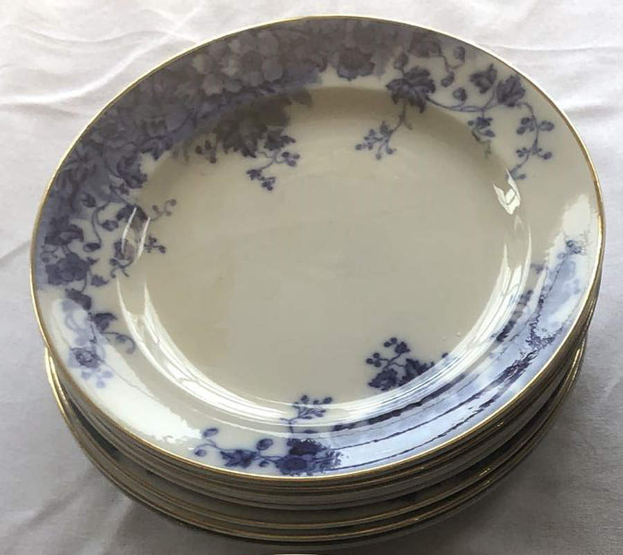 Montrose Blue Luncheon Plate by Ralph Hamersley-1