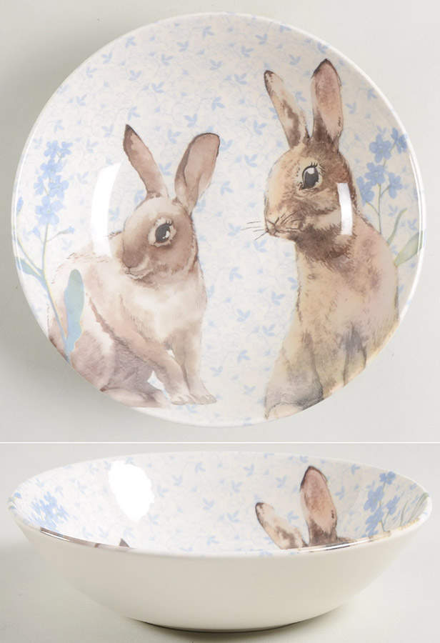 Spring Bunnies Soup/Cereal Bowl by Royal Stafford-1