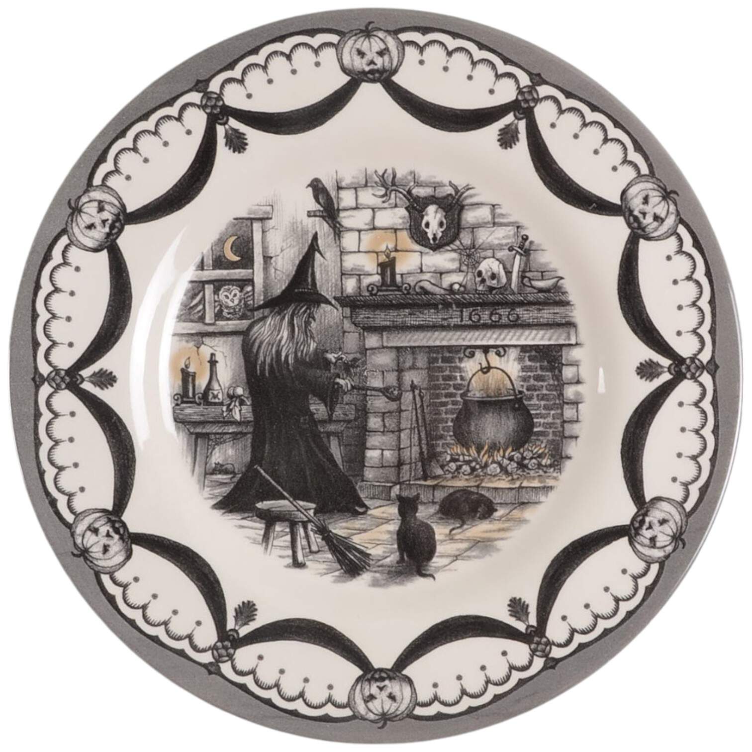 Haunted Home Salad Plate by Royal Stafford-1