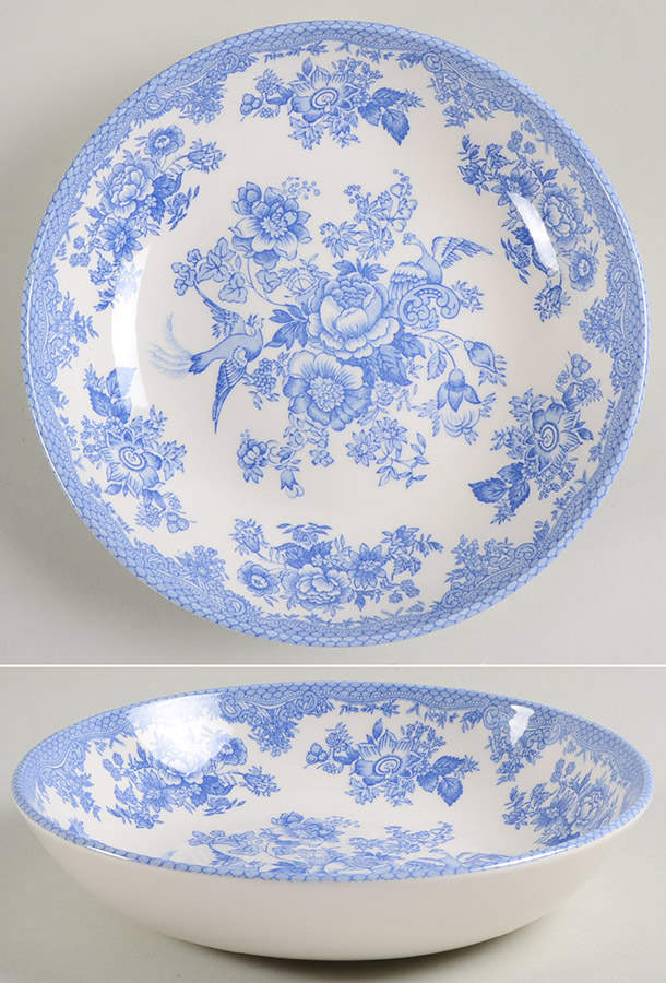 Asiatic Pheasant Blue 9" Individual Pasta Bowl by Royal Stafford-1