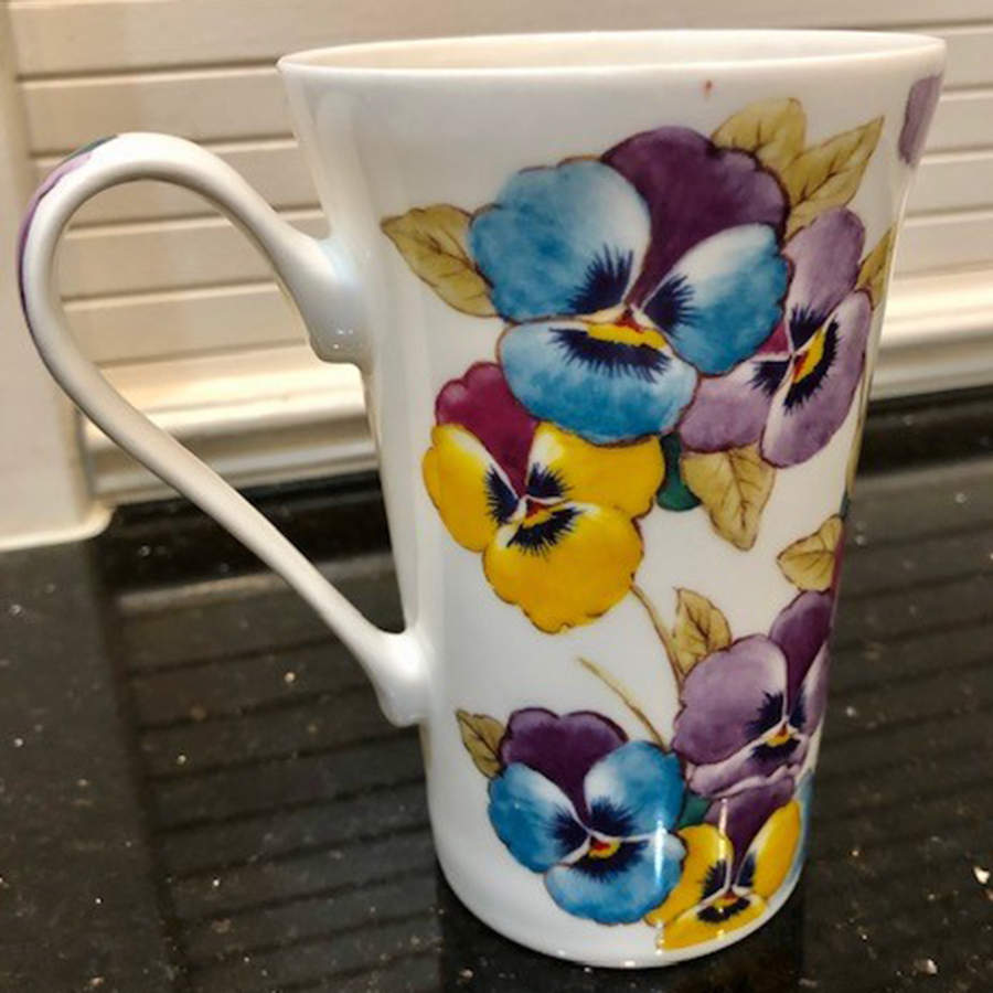Pansy Mug by Roy Kirkham-1