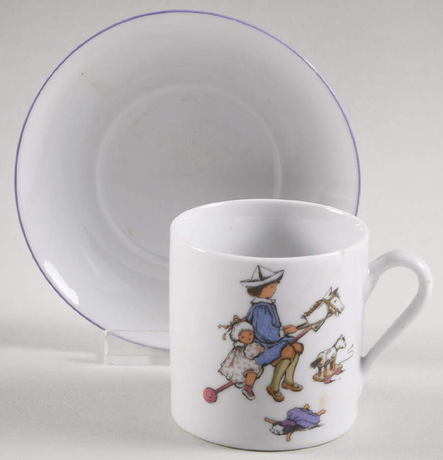 REU13 Child's Cup & Saucer Set by Reutter Porzellan-1