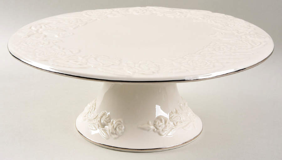 RLI3 (Platinum Trim) Pedestal Cake Stand by Royal Limited-1