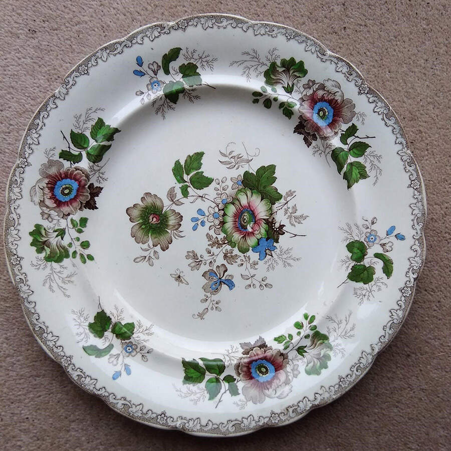 Floral Dinner Plate by Ridgway & Morley-1