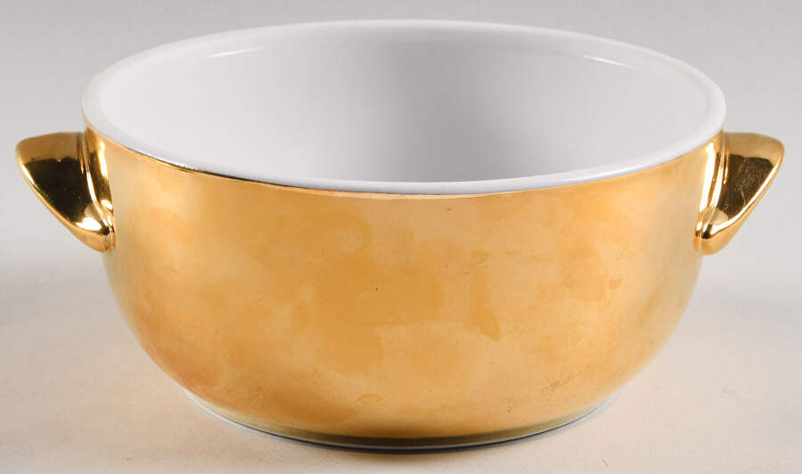 Lustre Gold Individual Casserole No Lid by Royal Worcester-1