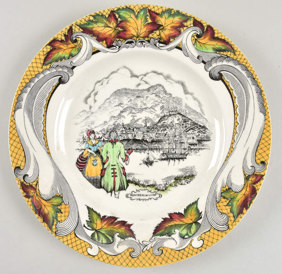 Confederation Series Canada (Cities) Dinner Plate by Royal Staffordshire-1