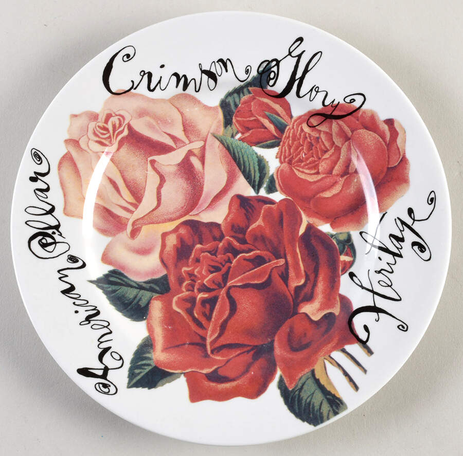Roses for America Salad Plate by Rosanna-1