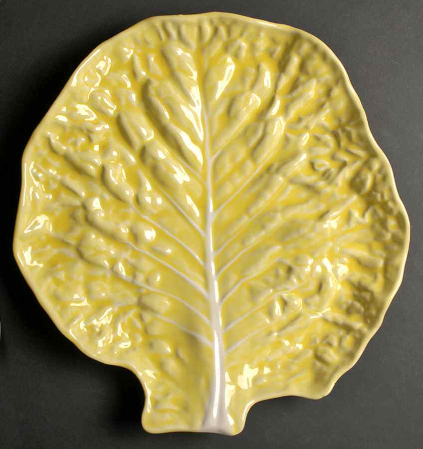 Cabbage Yellow 14" Chop Plate (Round Platter) by Secla-1