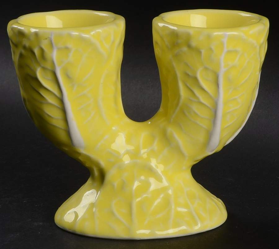 Cabbage Yellow Double End Vase by Secla-1