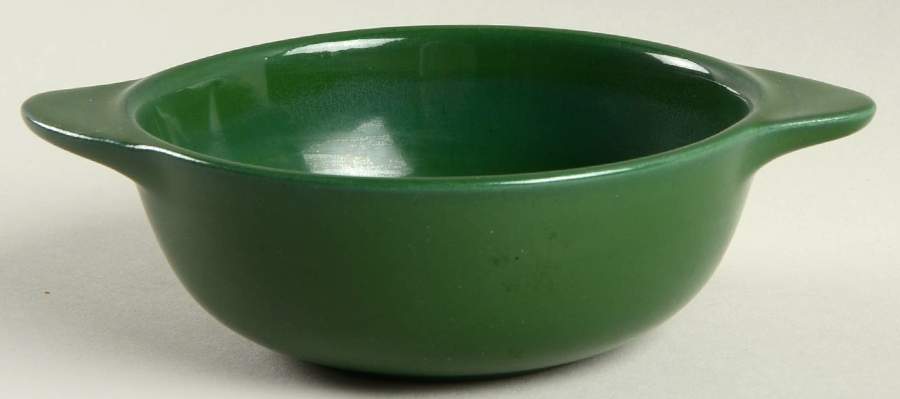 California Modern Dark Green Lugged Cereal Bowl by Santa Anita-1