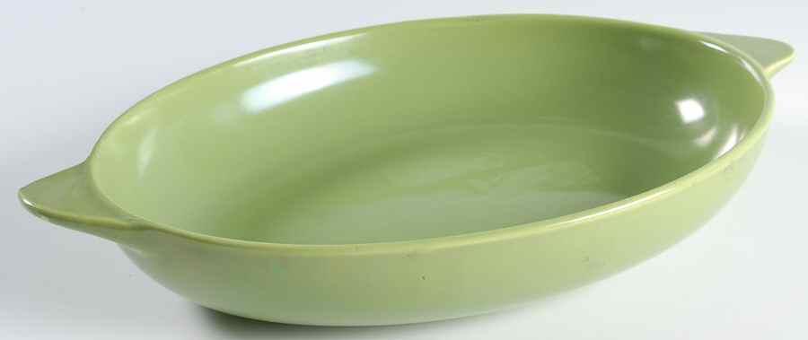California Modern Light Green 12" Oval Vegetable Bowl by Santa Anita-1
