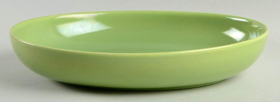 California Modern Light Green 10" Oval Vegetable Bowl by Santa Anita-1
