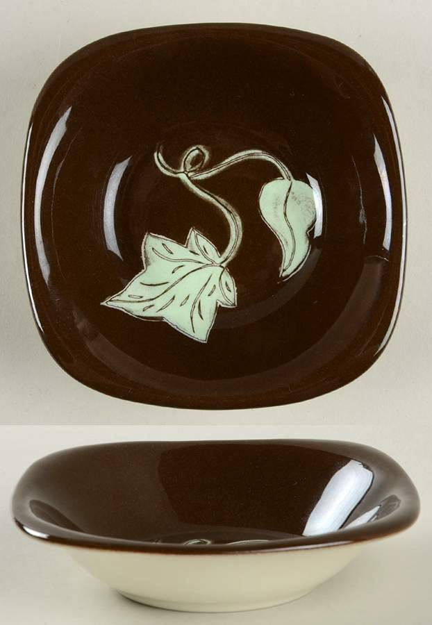 Del Mar (Brown Background) Fruit/Dessert (Sauce) Bowl by Santa Anita-1