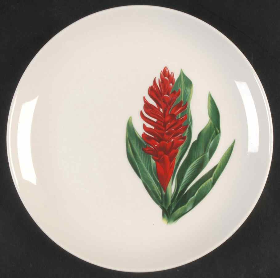 Red Ginger Salad Plate by Santa Anita-1