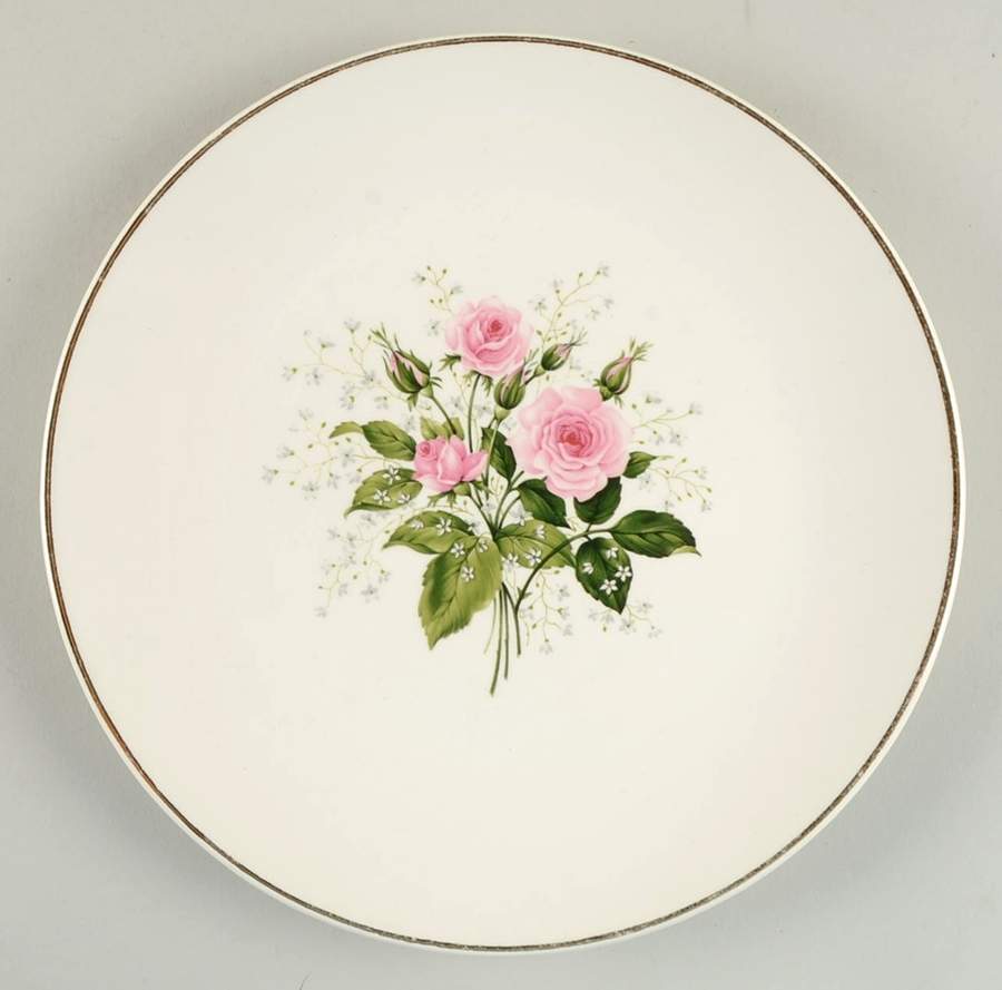 Cathy Rose (Smooth Edge) Luncheon Plate by Sabin-1