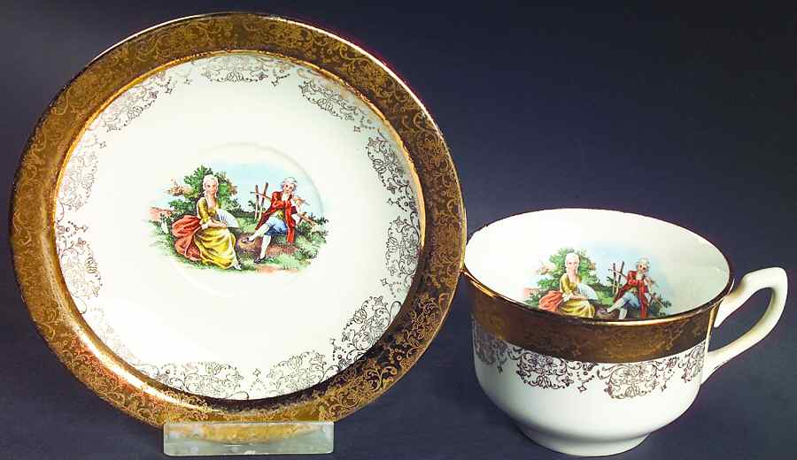 SAB1 Flat Cup & Saucer Set by Sabin-1