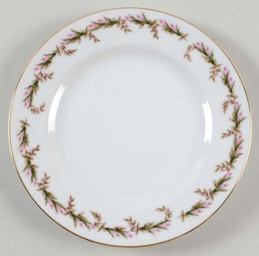 Rosebud Garland Bread & Butter Plate by Saji-1