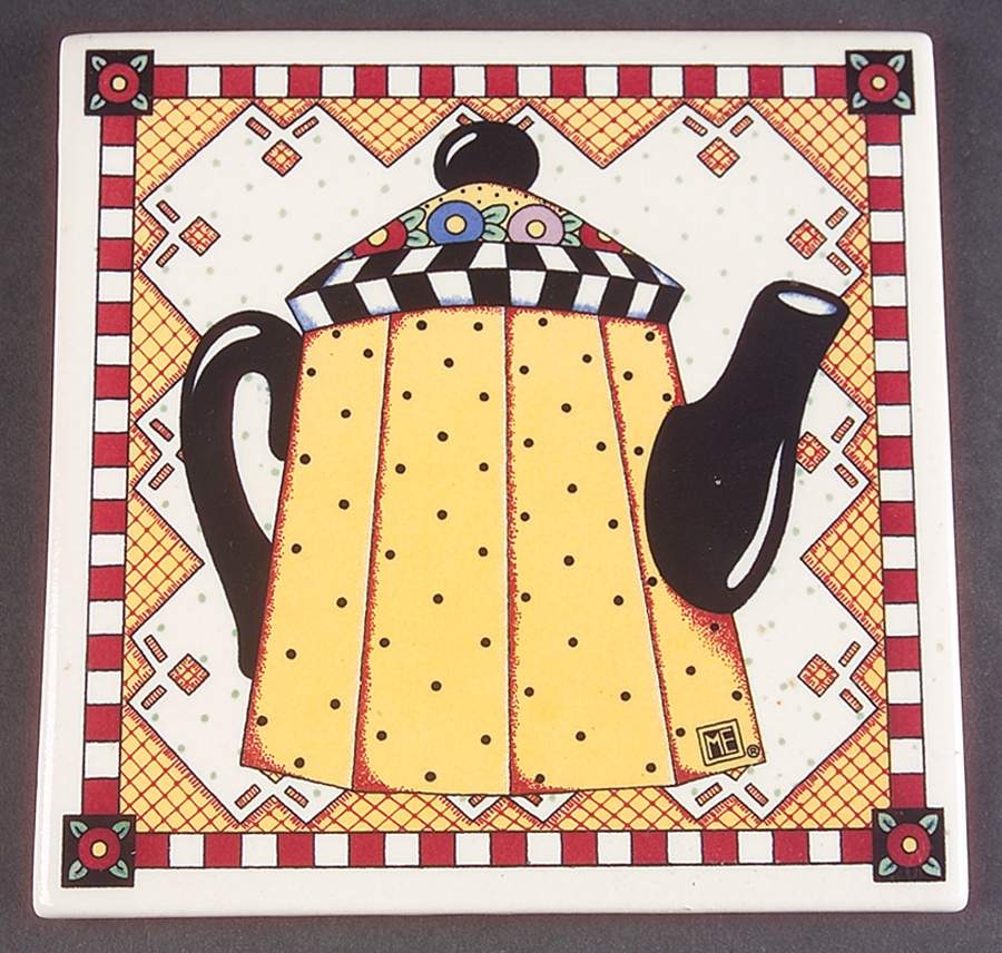 Afternoon Tea Square Trivet by Sakura-1