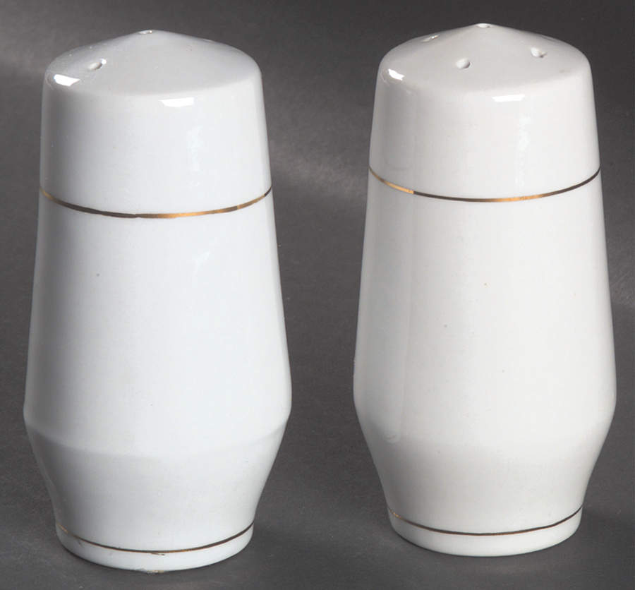 Classic Gold (White) Salt & Pepper Set by Sakura-1