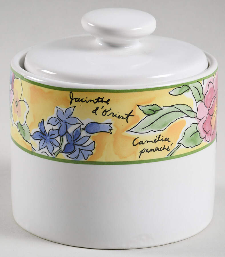 Creme Brulee Sugar Bowl & Lid by Sakura-1