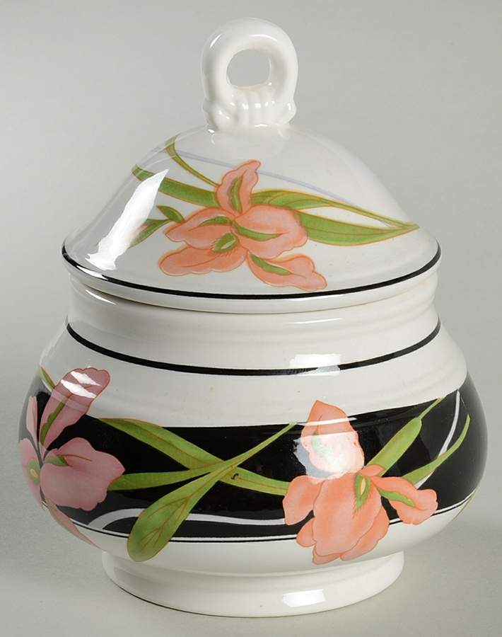 Allure Sugar Bowl & Lid by Sango-1