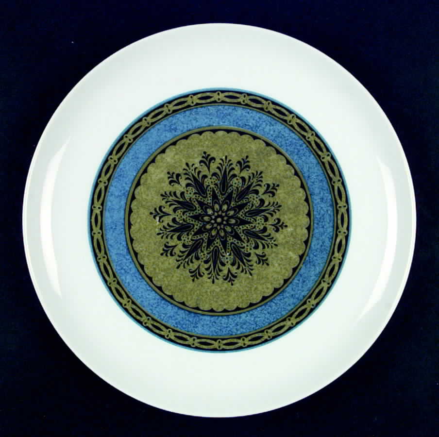 Apollo (Green & Blue) Dinner Plate by Sango-1