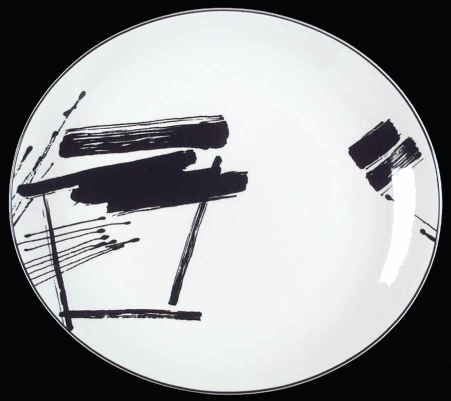 Calligraphy Dinner Plate by Sango-1