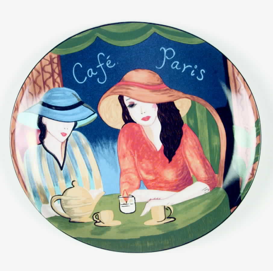 Cafe Paris Dinner Plate by Sango-1