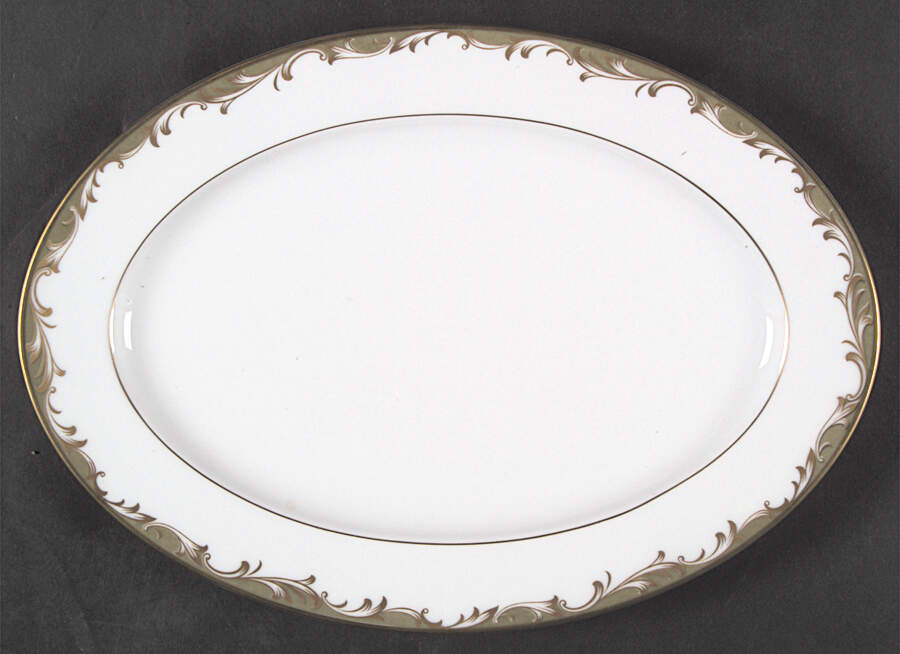 Chateau 12" Oval Serving Platter by Sango-1