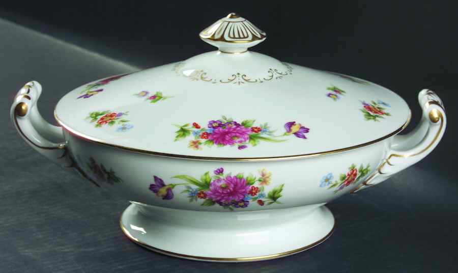 Floradel Round Covered Vegetable by Sango-1