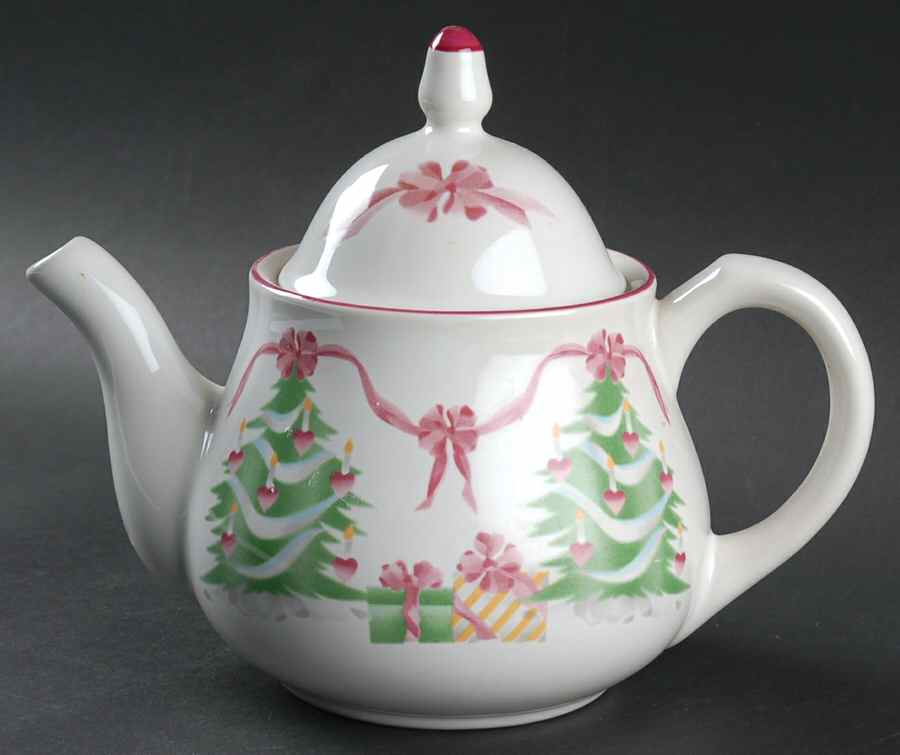 Home for Christmas (Indonesia) Teapot & Lid by Sango-1