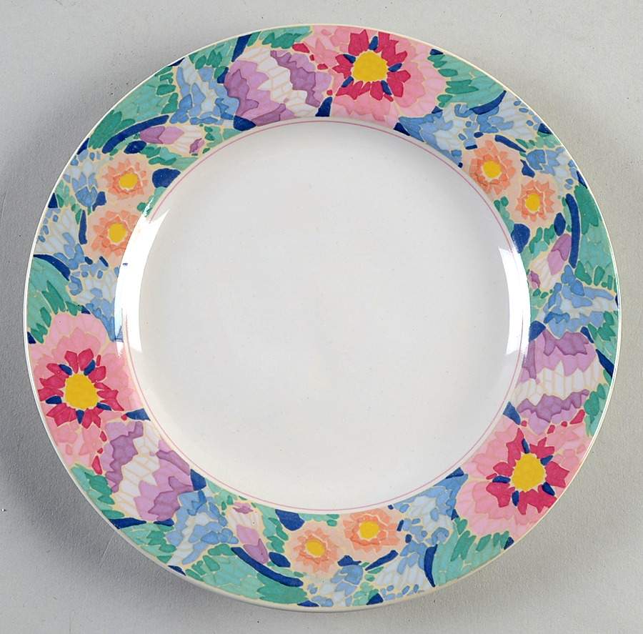 Island Flower Salad Plate by Sango-1